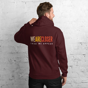 'We Are Closer' Earth Hoodie Back